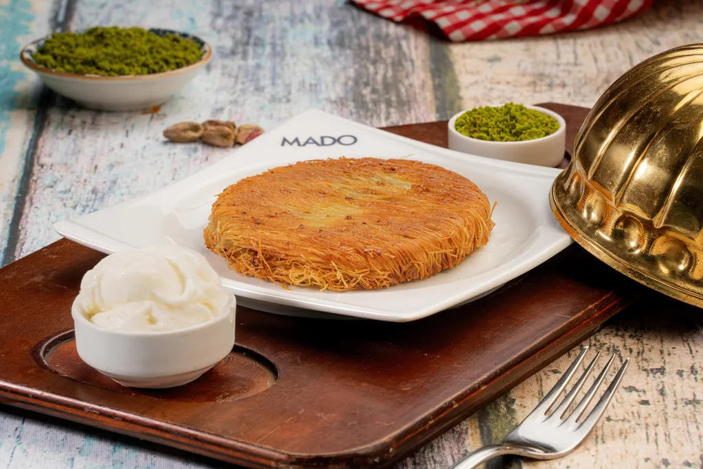 Kunafa with Kaymak