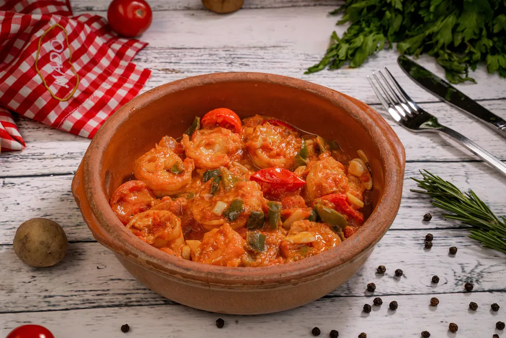 Shrimps Tajine (Shrimps Clay Pot)